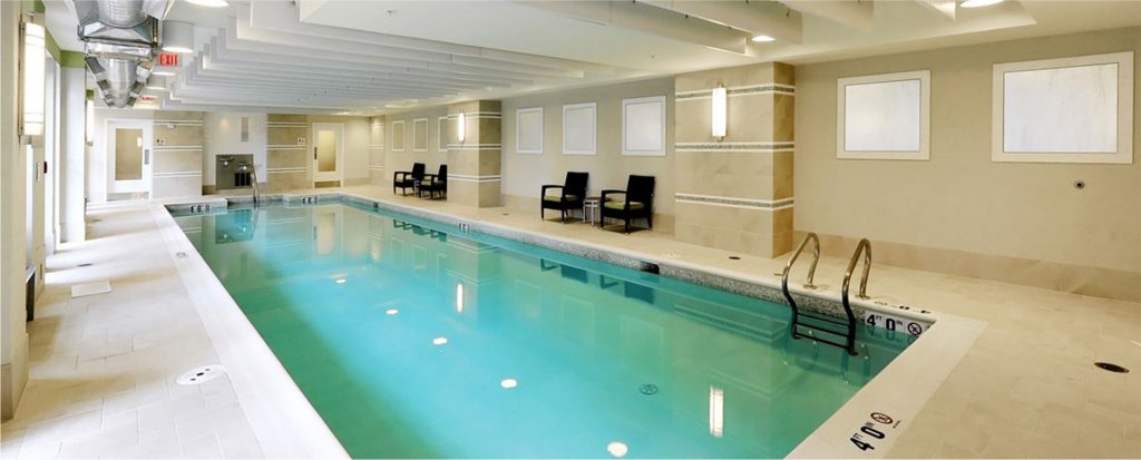 Lyon Place's indoor swimming pool